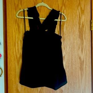 J. crew ruffle strap top